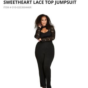 Sweetheart Lace top Jumpsuit